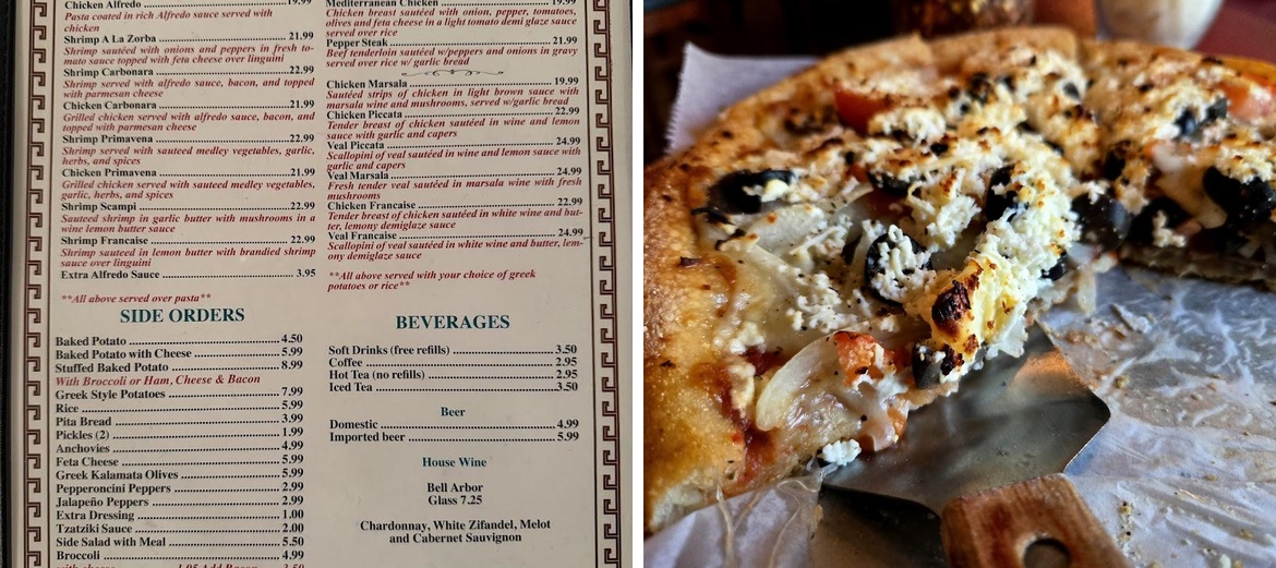 Calhoun House of Pizza Menu